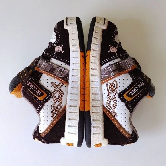 Y2K VTG Brown White Leather Sketchers Nollies Sneakers Size 5 - Picture 7 of 14